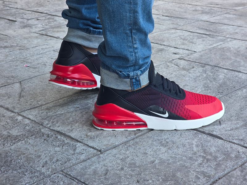 Pantofi Sport Roșu-Negru cu Talpă din Spumă și Pernă de Aer Cod 509
