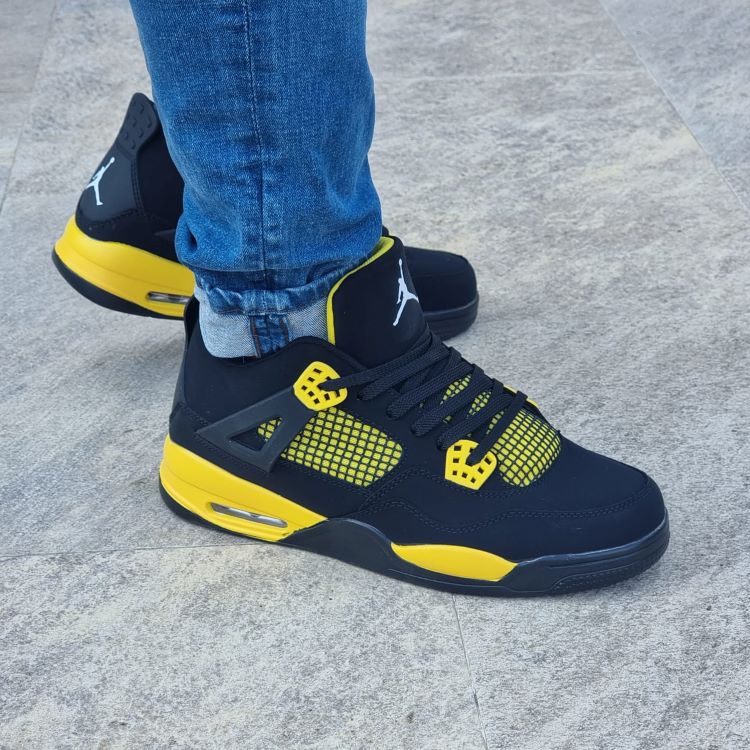 Pantofi Casual Cod J09 Negru-Galben