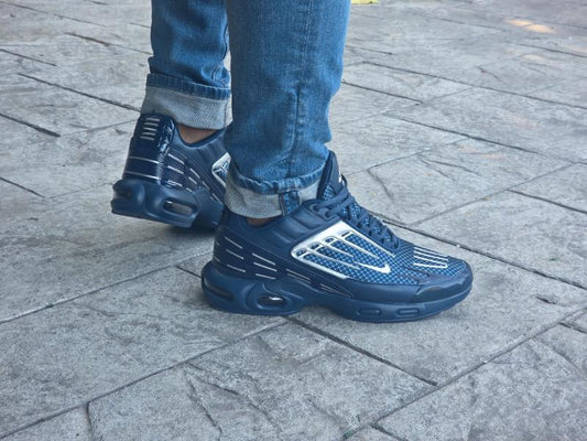 Pantofi sport bleumarin cu alb – design modern și talpă Air Cod 831